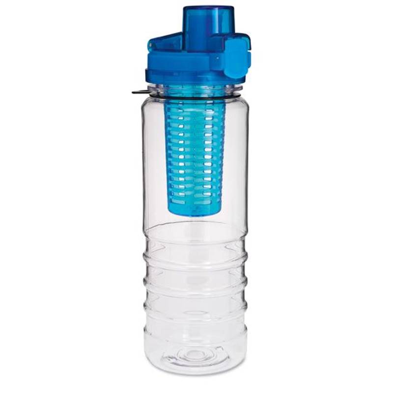 Fľaša so zásobníkom na ovocie, 700ml, modrá Fľaša so zásobníkom na ovocie, 700ml, modrá